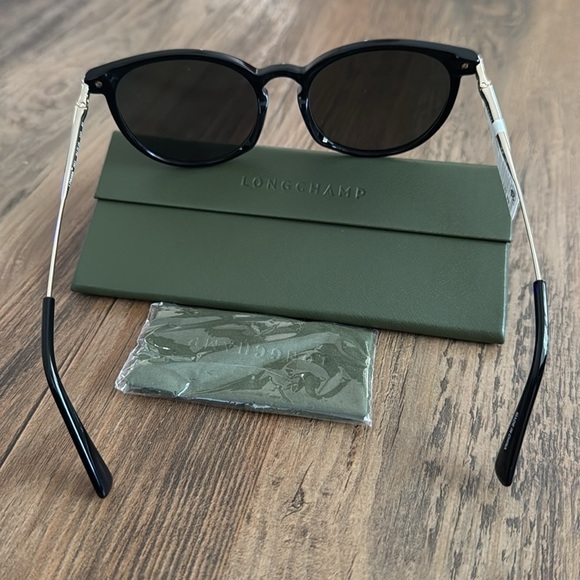 Longchamp Black Round Sunglasses main image 7
